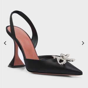 Rosie Embellished Bow Satin Pedestal Sandals